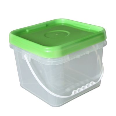 Pickles 5L 6L 8L 10L Square Plastic Bucket with Custom Color LOGO and Easy-Opening