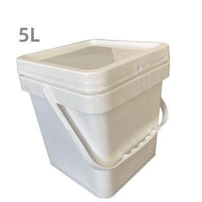 Pickles 5L 6L 8L 10L Square Plastic Bucket with Custom Color LOGO and Easy-Opening
