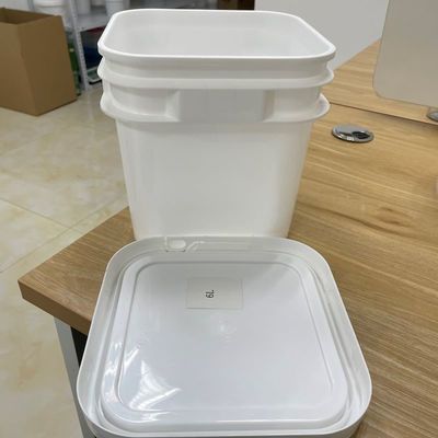 Tamper Proof Seal 5L 6L Square Bucket with Sealed Lid and LOGO Printed Plastic Bucket