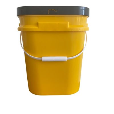 5L-20L Pail Square Plastic Bucket with Customized Printing and Polypropylene Material