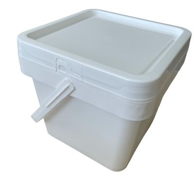 Polypropylene Handle Plastic Square Pail 4L 5L 6L 8L 10L for Transporting Drinks