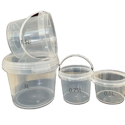 300ml 500ml 750ml 1L Plastic Bucket for Epoxy Chemical and Thickness 1.0 to 2.5 MM