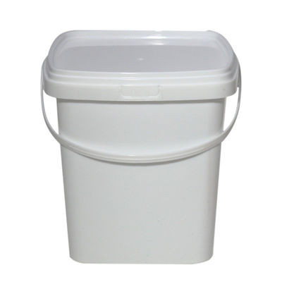 Customize Square Bucket Clear Container with Buckets Lid and Handle