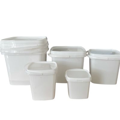 Customizable Square Plastic Bucket 500ml 1L 2L 3L 5L with Square Container Option