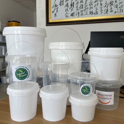 Barrel Plastic Bucket Clear Pail 1L 2L 3L 4L 5L Printing Silk screem/Heat transfer/IML