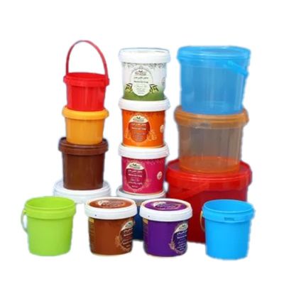 500ml-5L Popcorn Plastic Bucket Container for Epoxy Recycle and 1.0 to 2.5 MM Thickness
