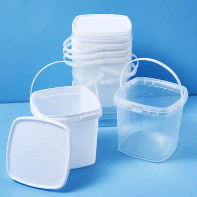 1.0 to 2.5 MM Thickness Plastic Pail With Lids And Handles For Customized Packaging