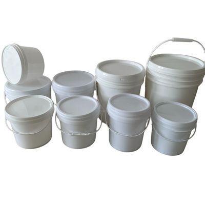 20L Clear White Food Grade PP Plastic Pail With Lid and Handle for FDA Certification