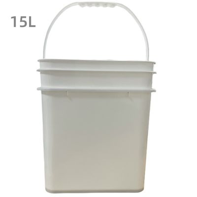 8L/10L/3 Gallon Printed HDPE Square Plastic Bucket with Cover Thickness HDPE Printed