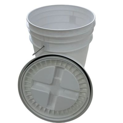 Leak Proof 5 Gallon 6 Gallon Plastic Round Bucket with Handle Customize to Your Needs