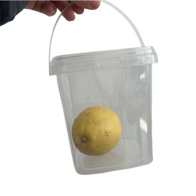 Snack Packaging Plastic Bucket with 1.0 to 2.5 MM Thickness and Customize Printing