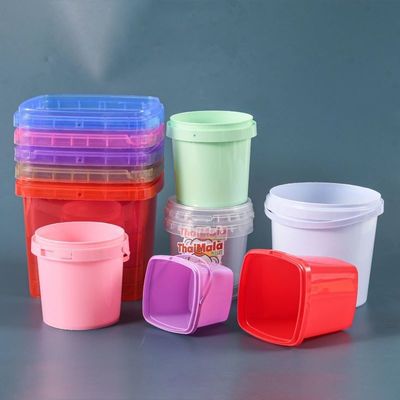2L/4L/5L/8L/10L/15L/18L PP Container Plastic Pail 5 Gallon Square Bucket with Lid
