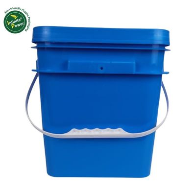 Durable 5 Gallon Square Plastic Pail with Accessories Buckets Lid and Handle