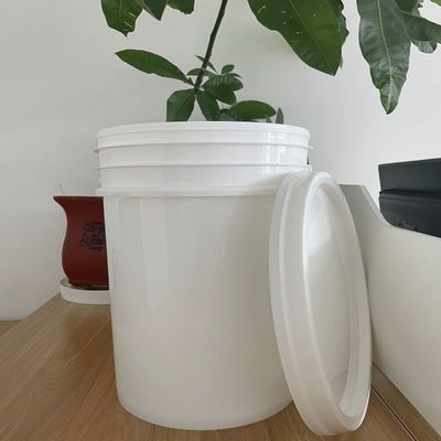 Round 6.5 Gallon Container 25 Liter Plastic Bucket with Lid and 1.0 to 2.5 MM Thickness