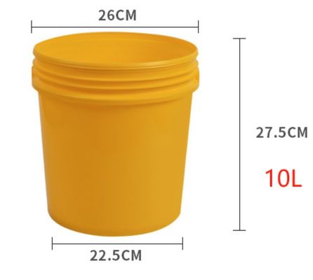 PP Pail Container Plastic Bucket with Tear-Band-lid Customizable Printing Options