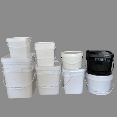 Square Plastic Bucket 1L/2L/3L/4L/5L Rectangle Plastic Pail with Lid