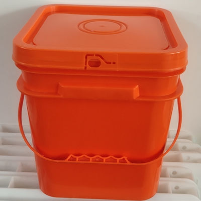 5 Gallon Square Plastic Buckets With Lid Customize and Custom Color Printing Logo