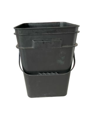 1.0 to 2.5 MM Thickness Polypropylene 5 Gallon Square Pail 4 Sides Printed Pet Treat Buckets
