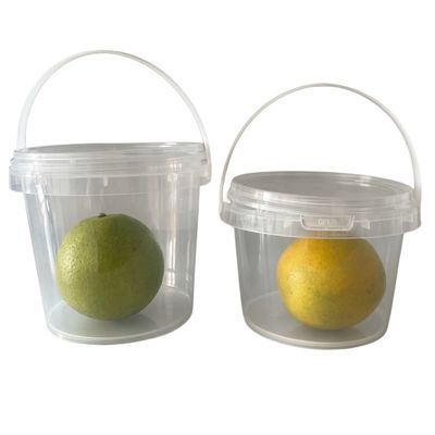 200ml 300ml 500ml 750ml 1L Plastic Bucket with Lid and Handle Heat Transfer Printing