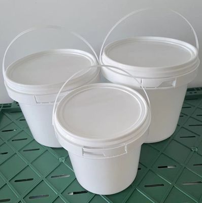 Transparent Plastic Round Bucket with Handle For Pickle Sauce and Seafood 3L Capacity