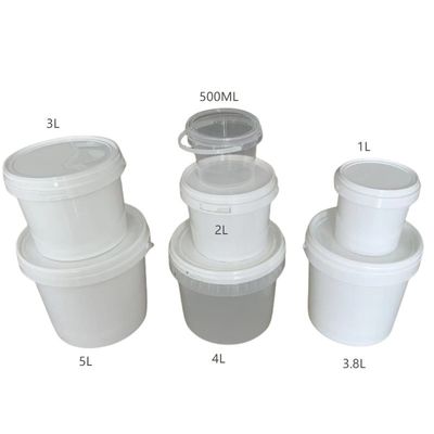 Round or Square Containers with Food Grade Easy-Opening Plastic Tubs and Lid