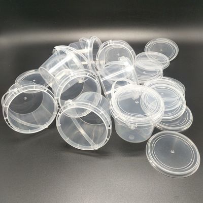 Round or Square Containers with Food Grade Easy-Opening Plastic Tubs and Lid