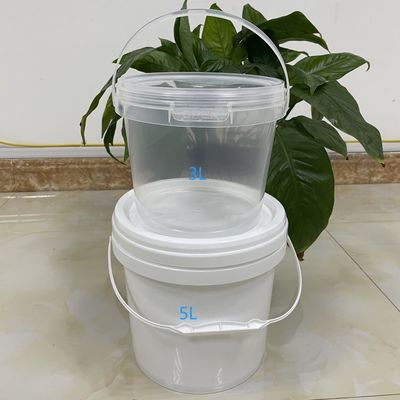 Polypropylene Material Round or Square 3L 5L Food Container with lid Plastic Bucket