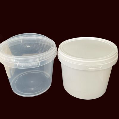 Polypropylene Material Round or Square 3L 5L Food Container with lid Plastic Bucket