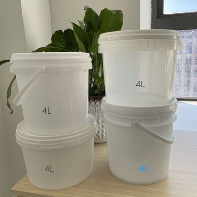 4L Tool Container Bucket with Lid Made of Polypropylene/HDPE and Food Grade Plastic