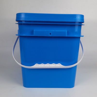 Recycle 5L 6L 8L 10L HDPE Plastic Square Bucket with Customized Print Logo and Design