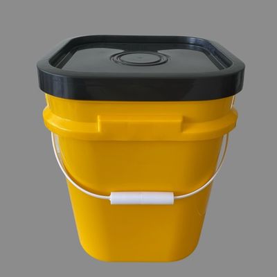 25L Square Plastic Bucket with and Silk Screen/Heat Transfer/IML Printing