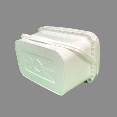3 Liters Clear White Plastic Pail with Lid Tamper Proof Food Storage Container