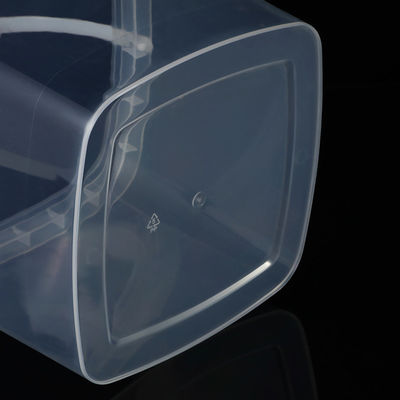 Square 2L 3L 5L 8L 10L Clear Plastic Bucket with Easy Open and Close Lid Customize Round