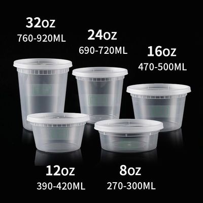 Custom 1L 2L 3L 4L 5L 6L 7L 8L 10L Round Plastic Buckets Pail With Handle and Lid