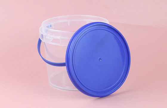 4L Transparent Plastic Bucket with Lid Practical and Versatile Tool Storage