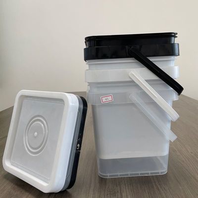 Customize Printing Silk Screen/Heat Transfer/IML 2L 4L 5L 10L Buckets with Lid