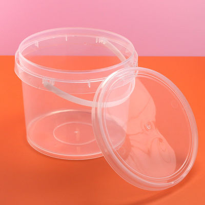 Polypropylene Food Tubs Clear 2L Plastic Bucket for Chemical Storage