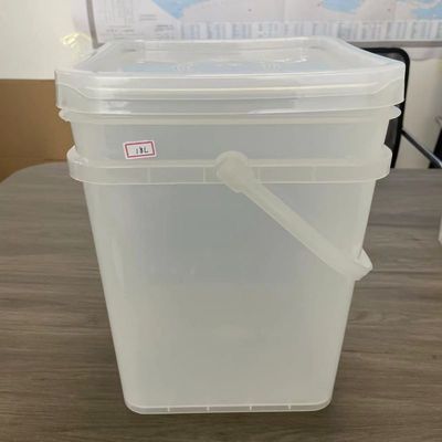 Customize Square Pail with Cover 2L 3L 4L 5L 6L Storage House Feed Plastic Bucket