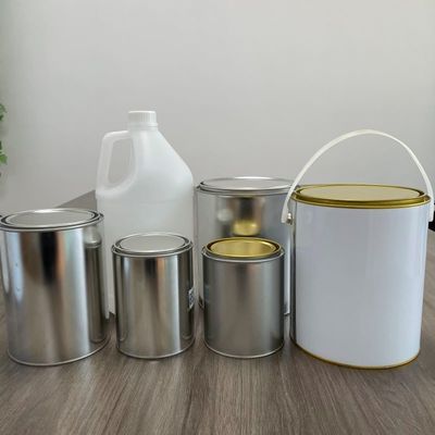1 Gallon Square Bucket with Bottle and Plastic Pail Custom Printing Heat Transfer IML