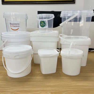 500ml Square Container Plastic Bucket with Lid Durable and Customizable Design