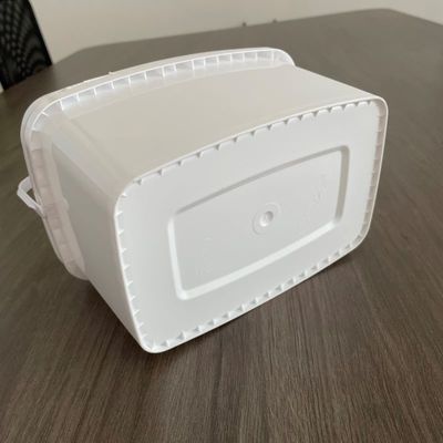Custom Print 3L Square Bucket with 5kg Capacity and Durable Plastic Material