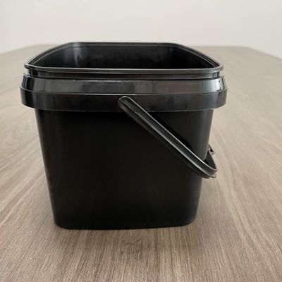 Cosmetic Fishing Baits Bucket 10L Pail Square Plastic Bucket with Printed Design
