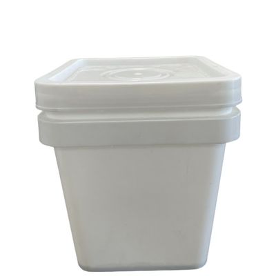 GAP/ISO/FDA Certificate 4 Gallon Clear Square Plastic Bucket for Biscuits in Black