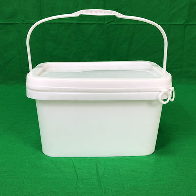 Polypropylene Square Transparent Plastic Bucket with Printed Thickness 1.0 to 2.5 MM