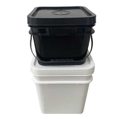 Polypropylene Square Transparent Plastic Bucket with Printed Thickness 1.0 to 2.5 MM