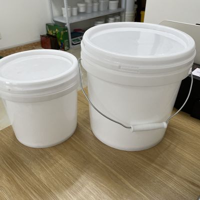 1L Plastic Bucket with Lid HDPE Peanut Butter Food Container