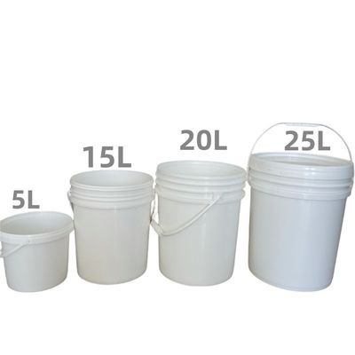 300ml 25L Round Square Plastic Bucket Pail with Lid and Handle in Thickness 1.0 to 2.5 MM