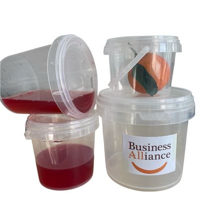 Polypropylene Various Sizes Plastic Bucket with Handle and Air tight LID Food Container Pail