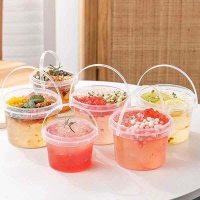 1.0 to 2.5 MM Thickness Sweet Drink Container Food Bucket with GAP/ISO/FDA Validation