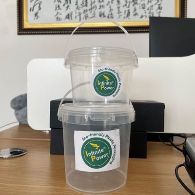 Durable PP Clear Bucket for Food Grade Ice Cream and Cheese Container Customize YES